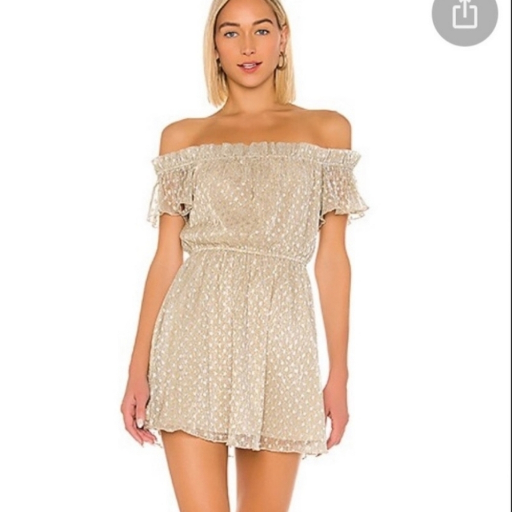 House Of Harlow Amoli Off-Shoulder Dress Medium